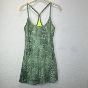 Evcr racer back Tennis athletic Dress Size M Green, bodysuit under with pockets